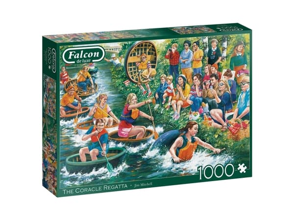 Falcon de luxe The Coracle Regatta 1000 pcs, 1000 styck, Människor, 12 År