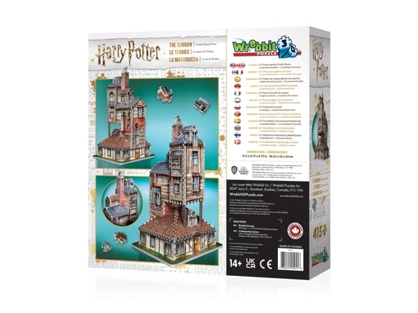 Harry Potter The Burrow (Weasley Family Home) Wrebbit 3D Puzzle