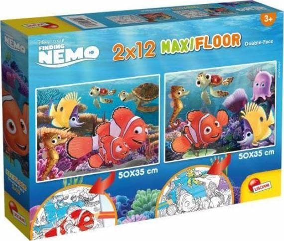 Lisciani Double-sided puzzle Supermaxi 2x12el. 50x35cm Nemo. 86573 LISCIANI