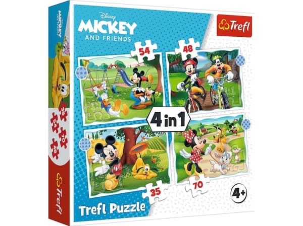 Trefl Puzzle 4in1 Mickey's Fun Day / Disney Standard Characters 34604 Trefl p8