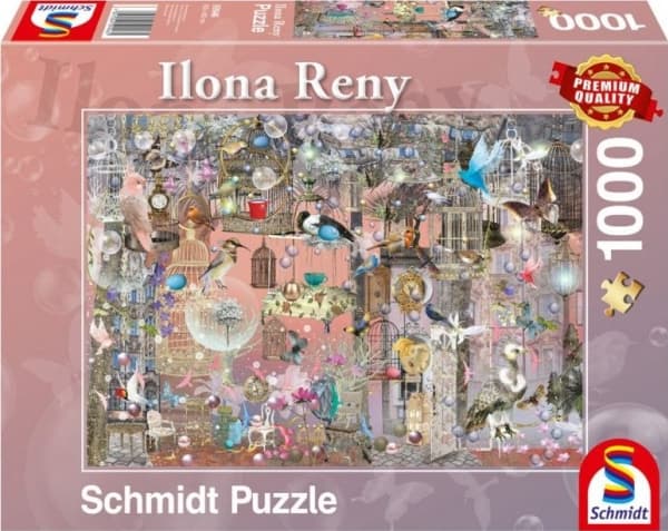 SCHMIDTS Puslespill 1000 brikker ILONA RENY Rosa skjønnhet