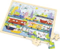 Miniatyrbilde 2 av 3: Viga 44582 Puzzles on a pad of 48 elements - getting to know transportation in the city