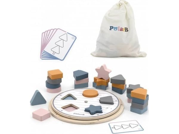 Viga Toys VIGA PolarB Form- og fargematchende puslespill