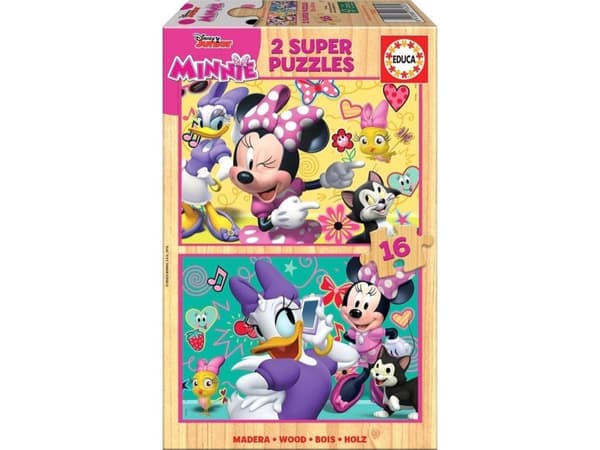 Educa puslespill 2x16 stk. - Minnie Mouse og Daisy Duck
