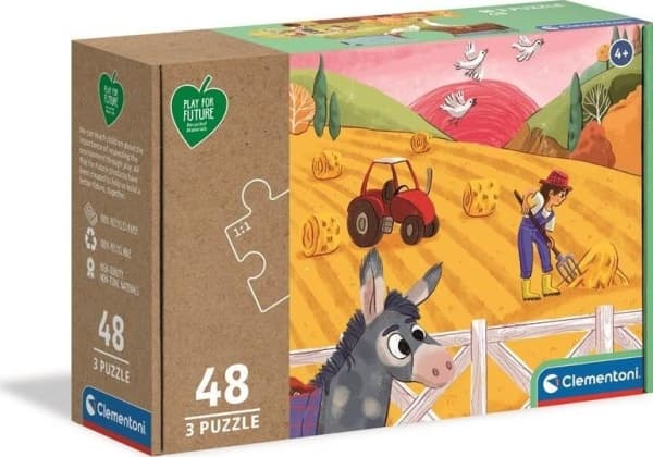 3x48 puzzle play for future animals 25268