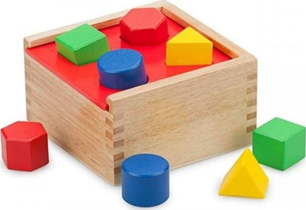 Viga Toys Puinen muoto lajittelija Värilliset hahmot Viga Toys