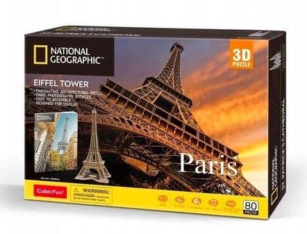 CubicFun Eiffel Tower, 80 styck, Byggnader