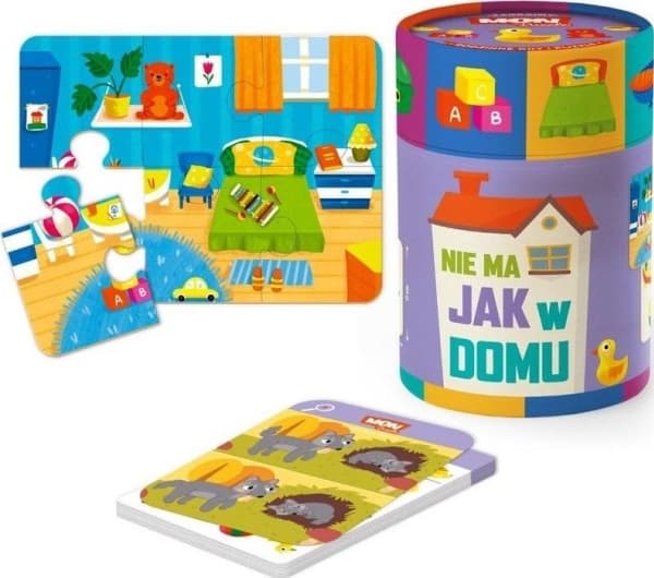 Dodo Dubbelsidigt pussel 4x6 Ingen plats är som hemma