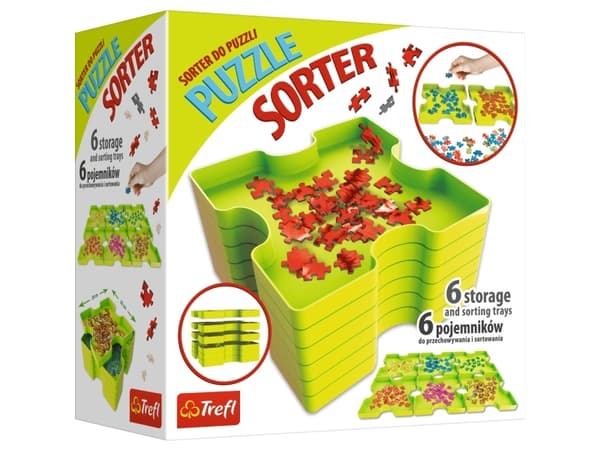 Trefl Puzzle Sorter, Sorteringsbricka för pussel, 10 År, Grön