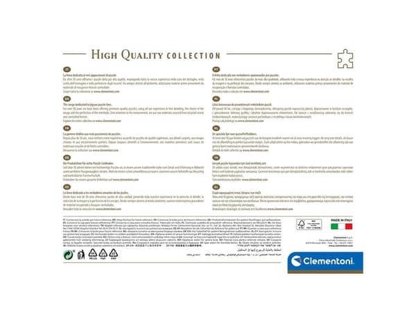 Clementoni High Quality Collection 39656, 1000 kpl, Televisio/Elokuvat, 10 vuosi/vuosia