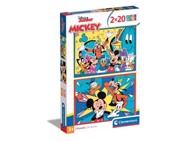 Clementoni Supercolor Disney Mickey, 20 stykker, Tegneserier, 3 år