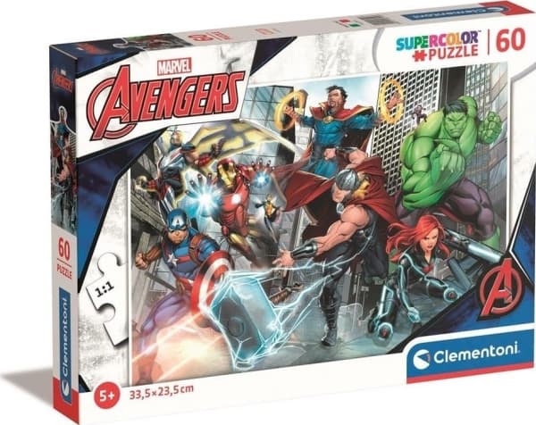 Clementoni Supercolor Marvel Avengers, 60 styck, Serietidning, 4 År