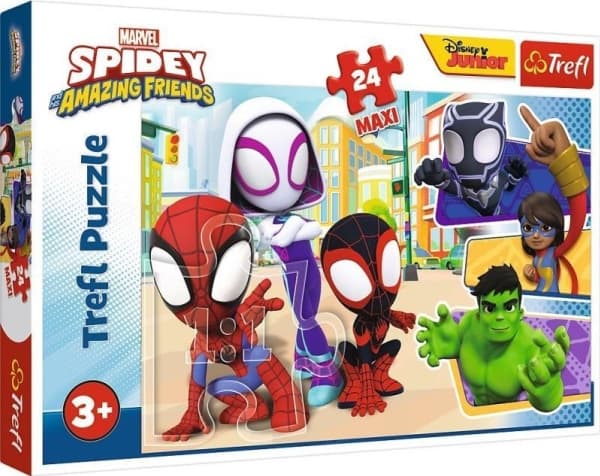 Trefl 14348 Puzzle 24el Maxi Spiday and Friends