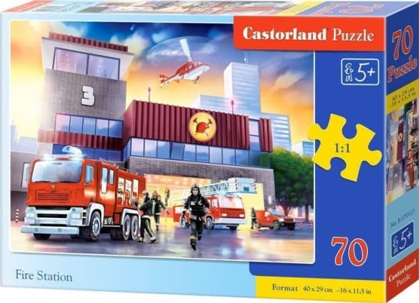 Castorland Puzzle 70 Brannstasjon CASTOR