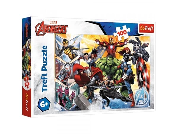 Trefl The power of the Avengers, 100 styck, Tecknade serier, 6 År