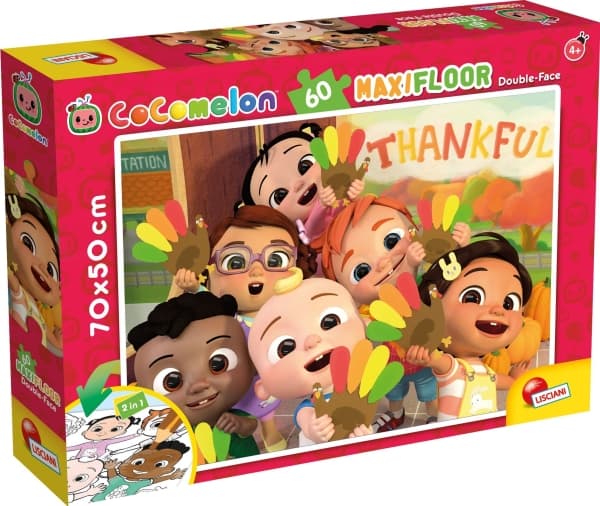 Lisciani LISCIANI COCOMELON TWO-SIDED FLOOR PUZZLE 60 EL. 1,2,3 !!!