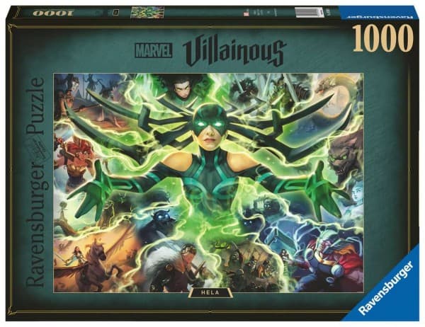 Ravensburger Marvel Villainous Hela Puslespill 1000 stykker Komikk