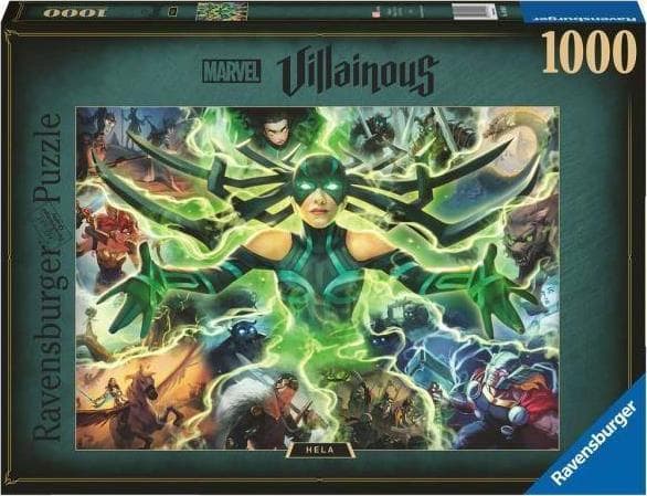 Ravensburger Marvel Villainous Hela Puslespill 1000 stykker Komikk