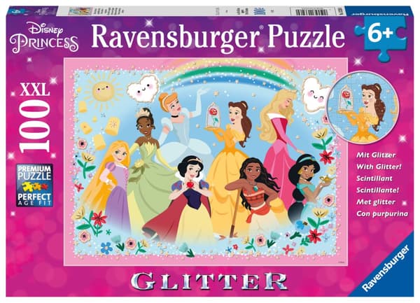 Disney Princess Stark, Vacker och Modig Pussel 100 bitar Ravensburger