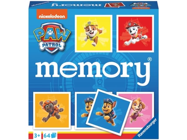 Ravensburger memory Paw Patrol, Kort Spill, Matching, 3 år, Familiespill