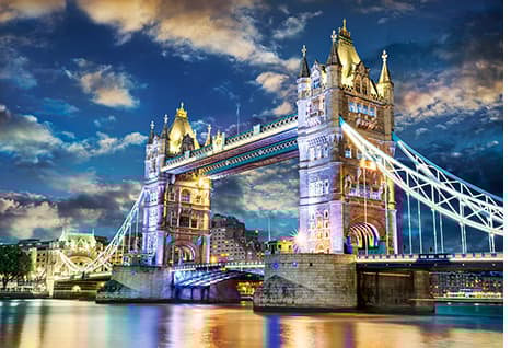 Castorland Tower Bridge, London, England, 1500 kpl, Maisema, 9 vuosi/vuosia