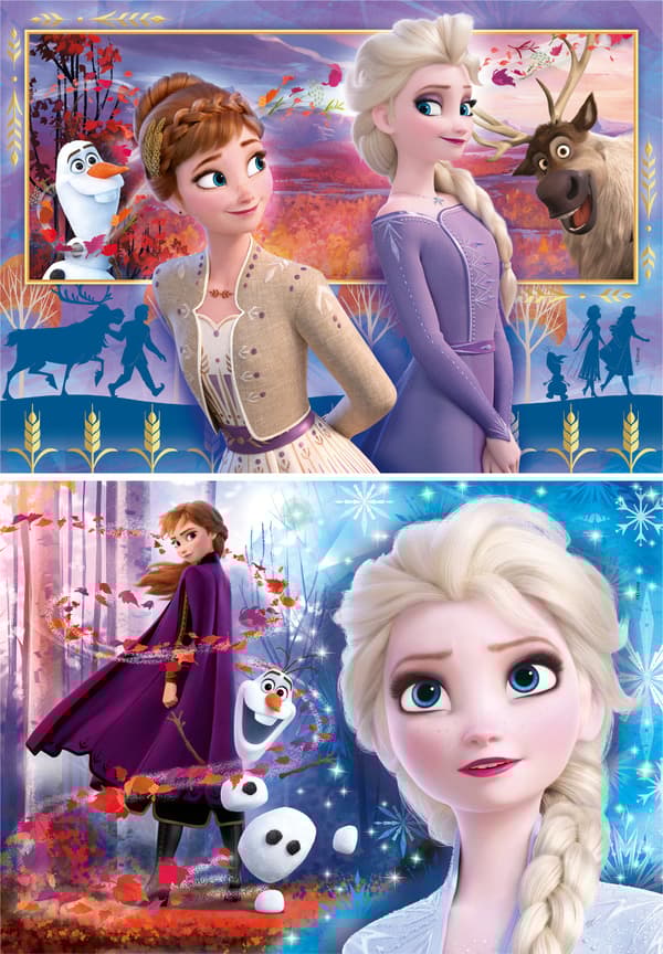 Frozen 2 Pussel 2x60 bitar Clementoni