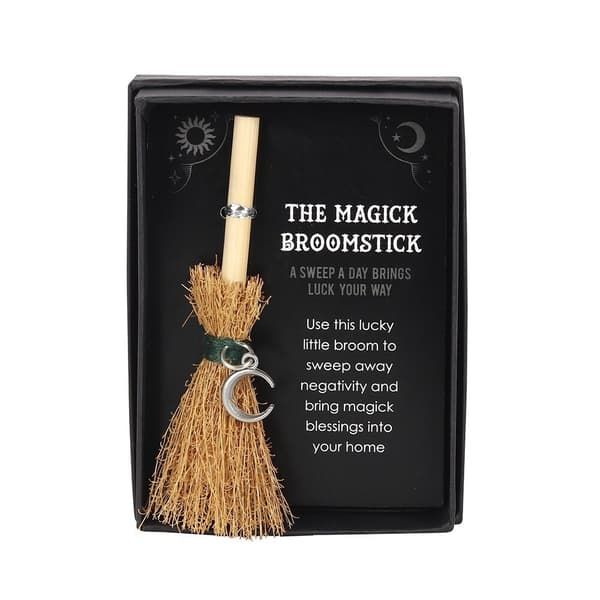 Something Different Mini Magick Crescent Moon kvastskaft Brown One Size