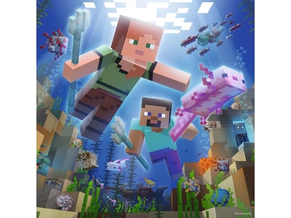 Ravensburgerin palapeli 3x49el Minecraft 056217 RAVENSBURGER p8