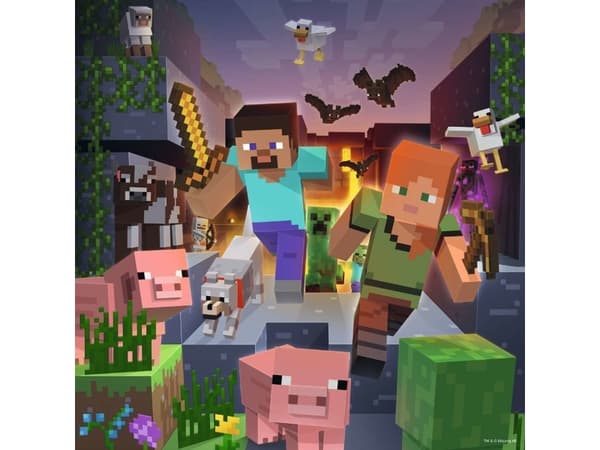 Ravensburgerin palapeli 3x49el Minecraft 056217 RAVENSBURGER p8