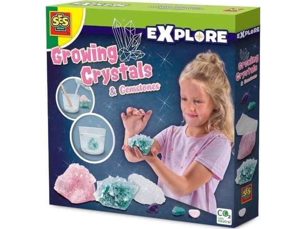 SES Creative Dyrk selv krystaller inklusiv smykkesten