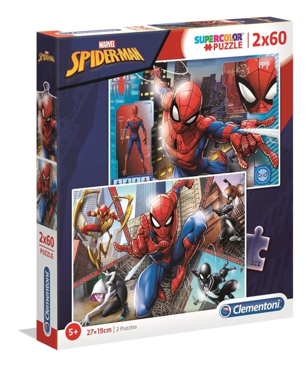 Spider-Man Pussel 2x60 bitar Clementoni Spider-Man Pussel 2x60 bitar Clementoni