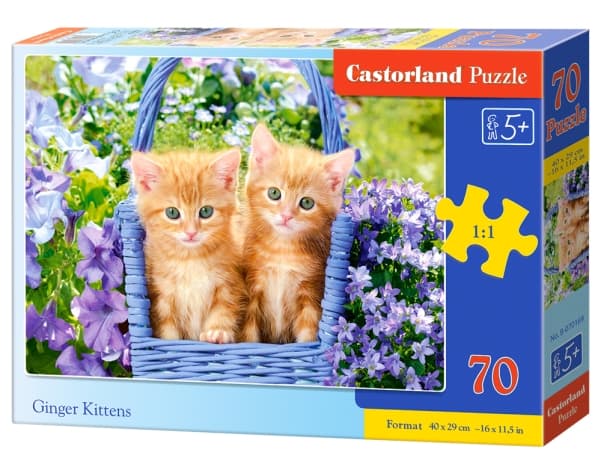 Castorland B-070169, 70 stykker, Dyr, 5 år