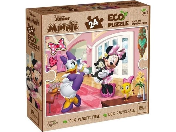 Dobbeltsidig puslespill 24 deler øko Minnie Mouse Minnie Mouse 91812 LISCIANI