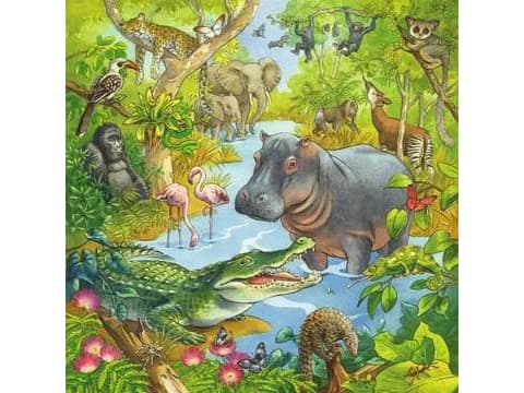 Ravensburger 5180 palapeli Kuviopalapeli 49 kpl Eläimet