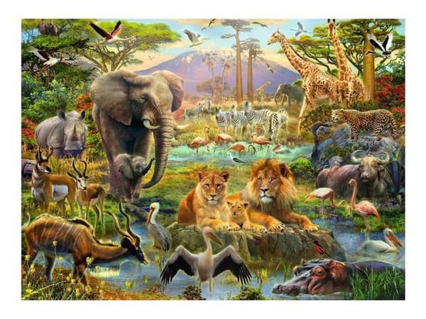 Ravensburger Animals of the Savanna XXL Pussel 200 styck Djur