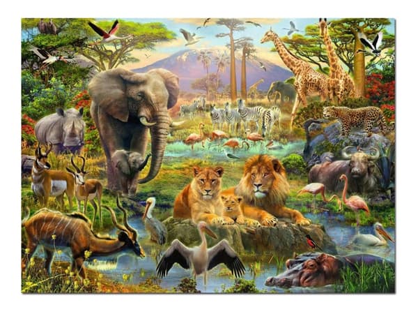 Ravensburger Animals of the Savanna XXL Pussel 200 styck Djur