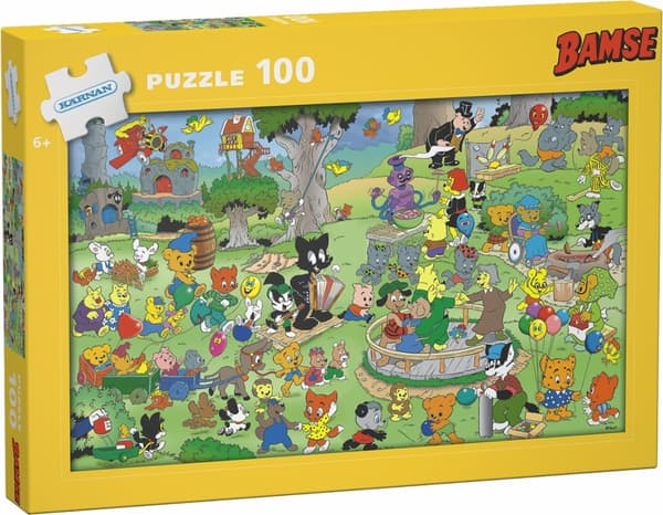 Bamse Pussel 100 bitar Egmont Kärnan