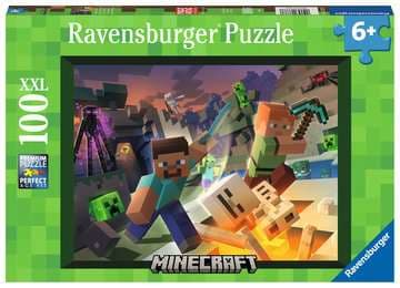 Ravensburger Minecraft, 100 stykker, Video spill, 6 år