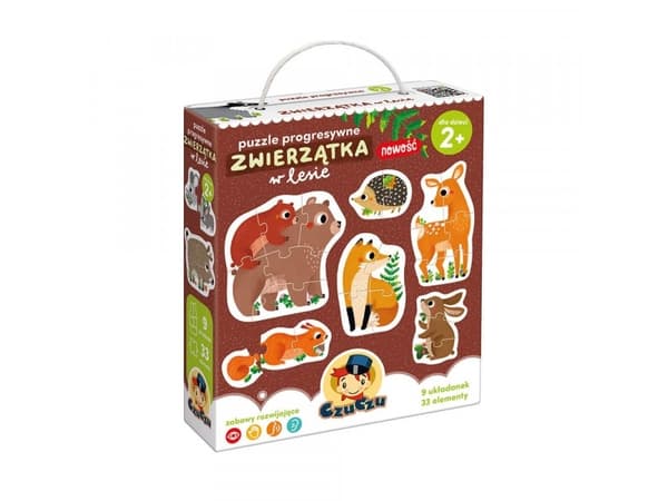 Czuczu Progressive puzzle - Animals in the forest