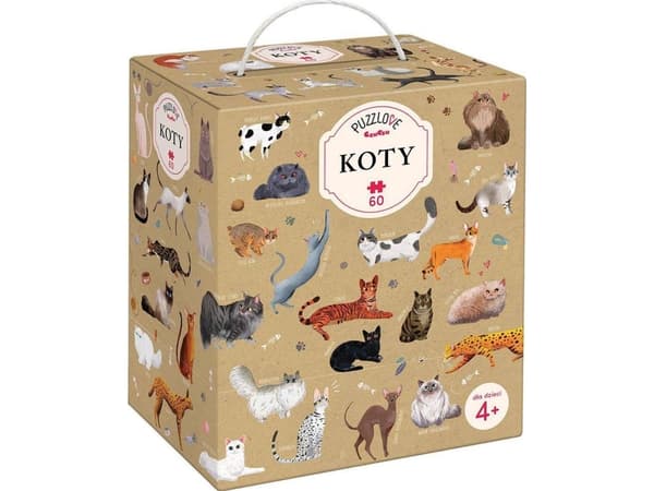 Puslespill 60 brikker Puzzlove - Cats