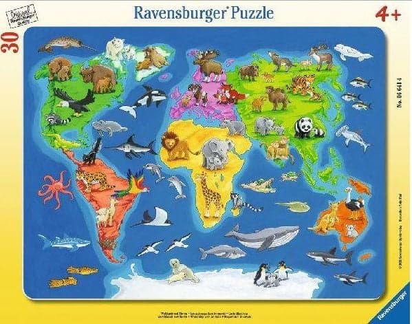Ravensburger 00.006.641 Blokkpuslespill 30 stykker Kart