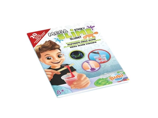 Buki Mega sticky slime, Eksperiment sett, Kjemi, 8 år, Flerfarget