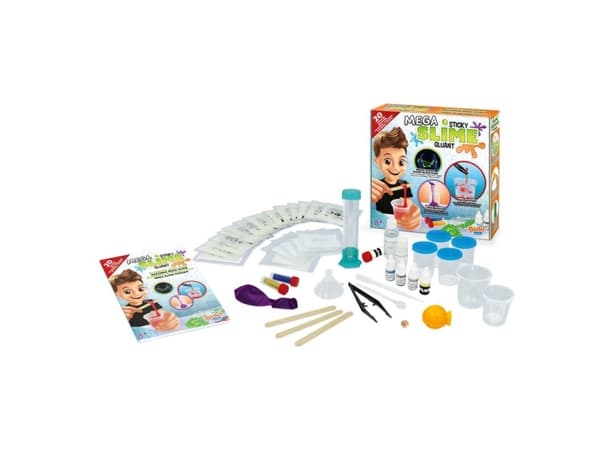 Buki Mega sticky slime, Eksperiment sett, Kjemi, 8 år, Flerfarget