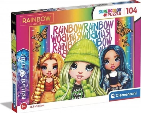 Clementoni Clementoni Puzzle 104el Brilliant Rainbow High 20342