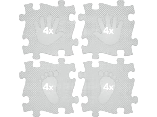 Askato golvmatta 16 delar Magic Set grafit MFK-044-2