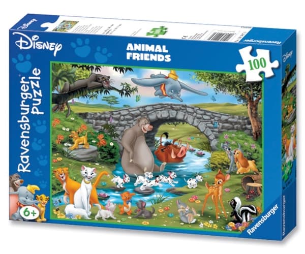 Ravensburger RAVEN. 100 sähköpostia XXL Zwierzeta Disneia