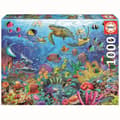 Miniatyrbild 1 av 3: Educa Tropical Fantasy Turtles Pussel 1000 bitar 19266