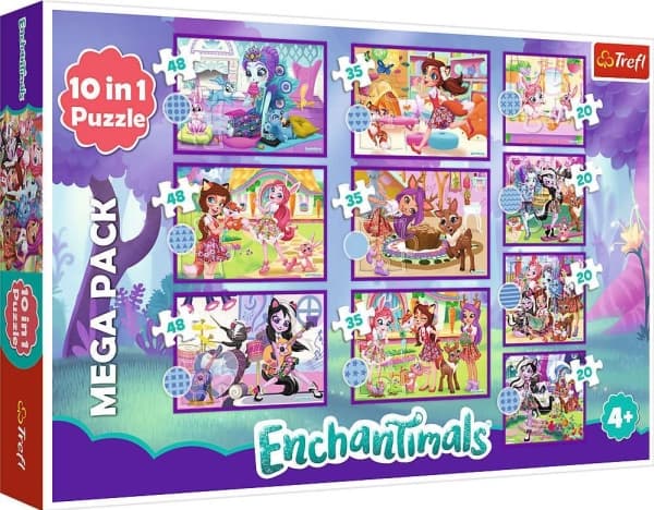 Trefl Puzzle  10w1 Mega Pack Enchantimals 329 elementów