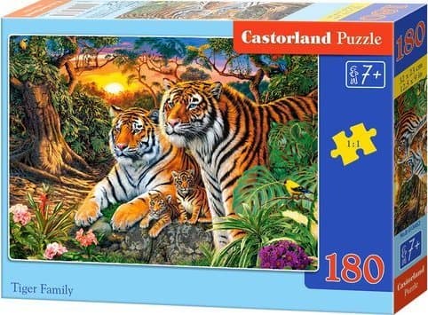 Puzzle 180 Tiger Family CASTOR