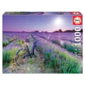 Miniatyrbillede 1 af 2: Educa: Bike in a Lavender Field 1000 brikker
